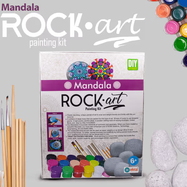 Mandala Rock Art Painting Kit β DIY Dot Painting Set for Kids (Age 6+)