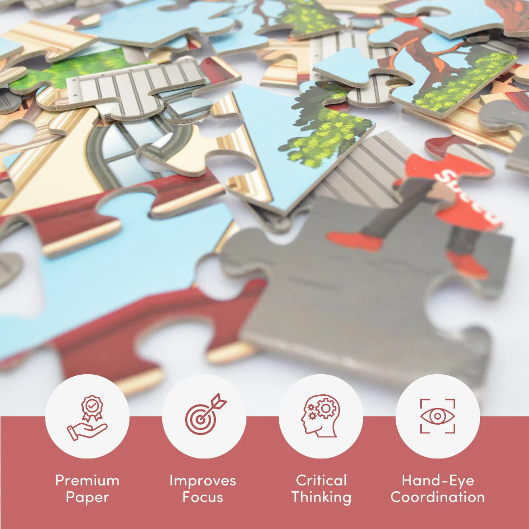 Mittimate Post Office 36-Piece Jigsaw Puzzle for Kids Ages 4ā6 | Educational Puzzle Toy | Perfect Birthday Gift for Boys & Girls