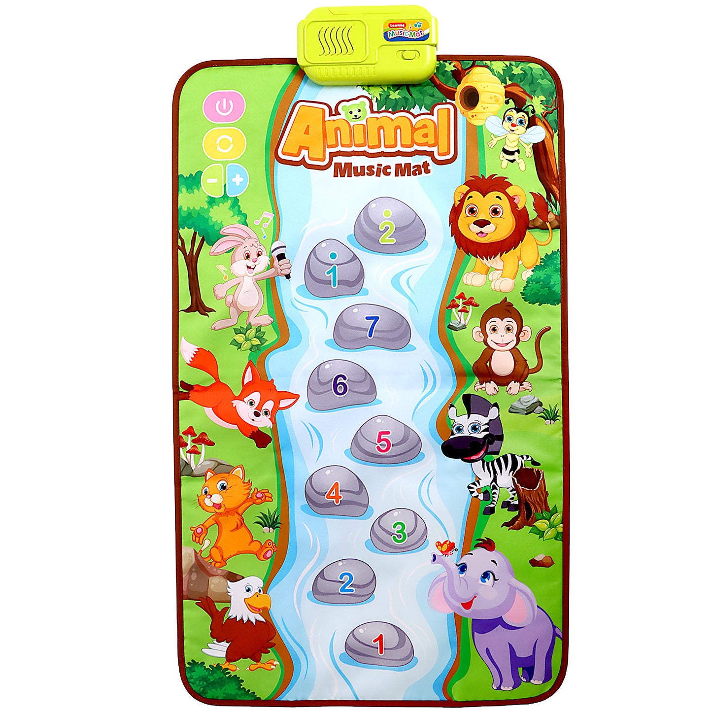 Baby Toddler Animal Music Mat | Touch & Learn Musical Piano Toy for Kids 3+ Years | 9 Piano Keys & 8 Animal Sounds