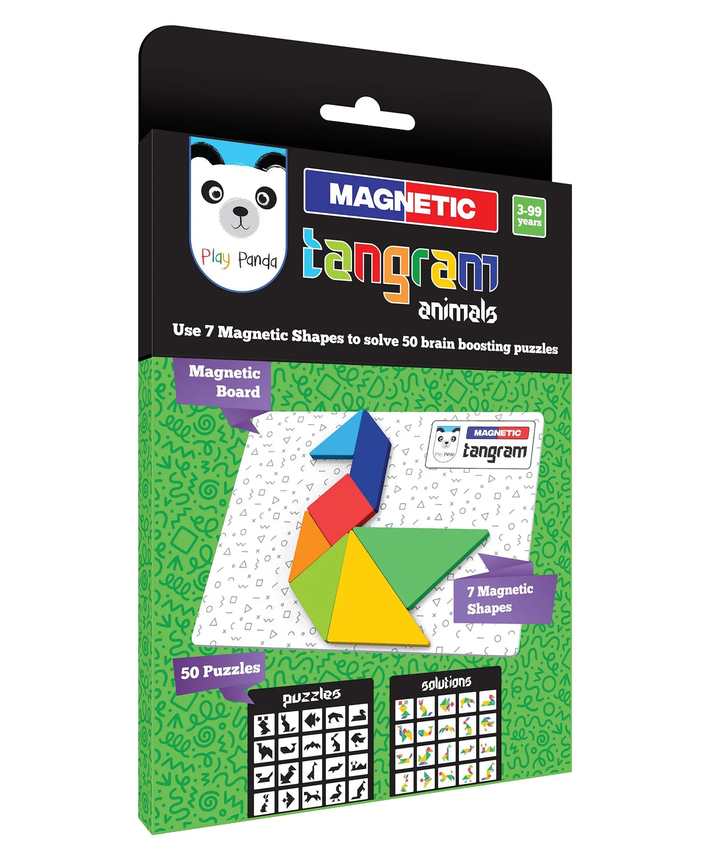 Play Panda Magnetic Tangram Animals – Brain-Boosting Puzzle Fun for All Ages (3–99 Years)!