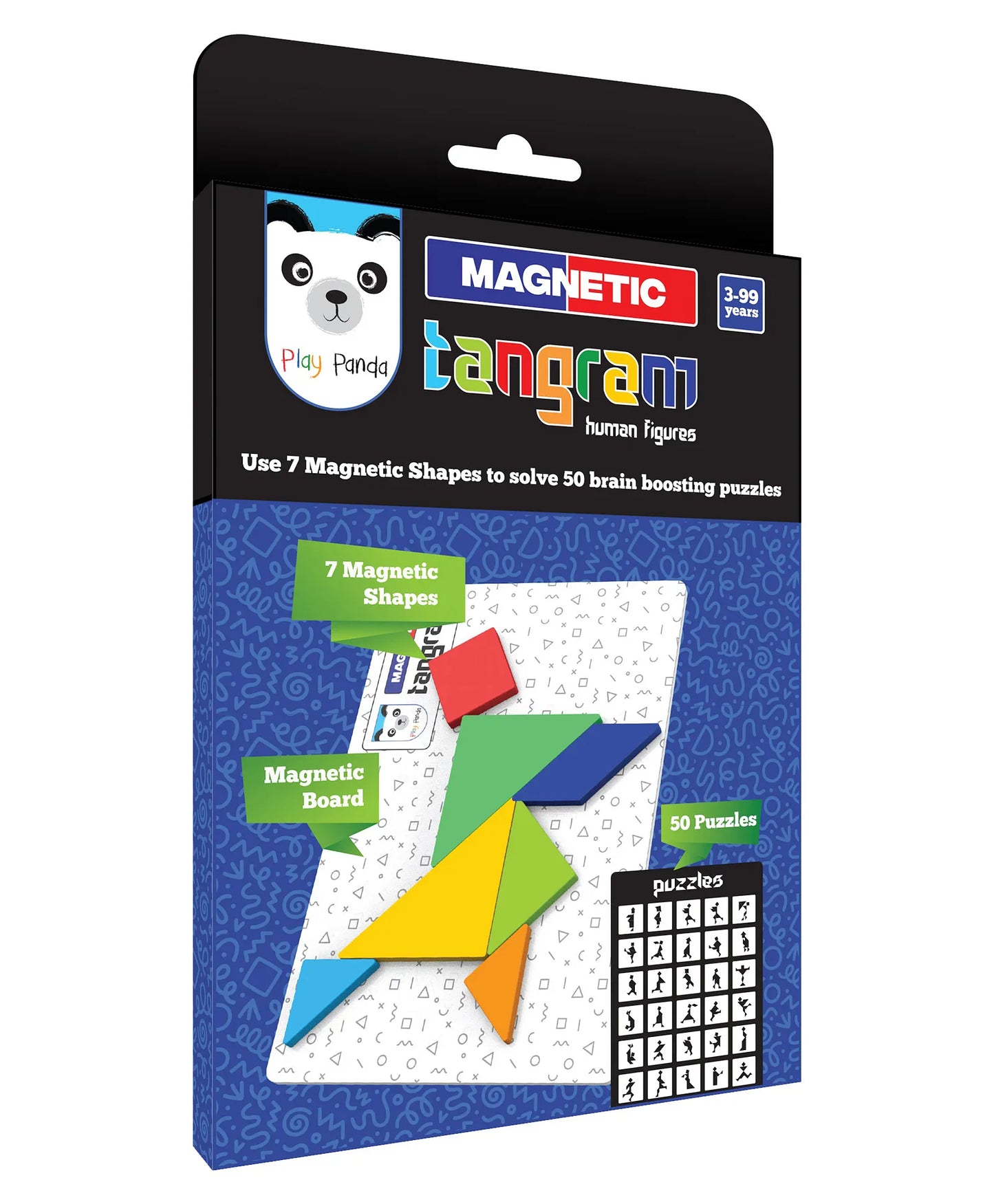 Play Panda Magnetic Tangram β Brain-Boosting Puzzle Game (Human Figures Theme)