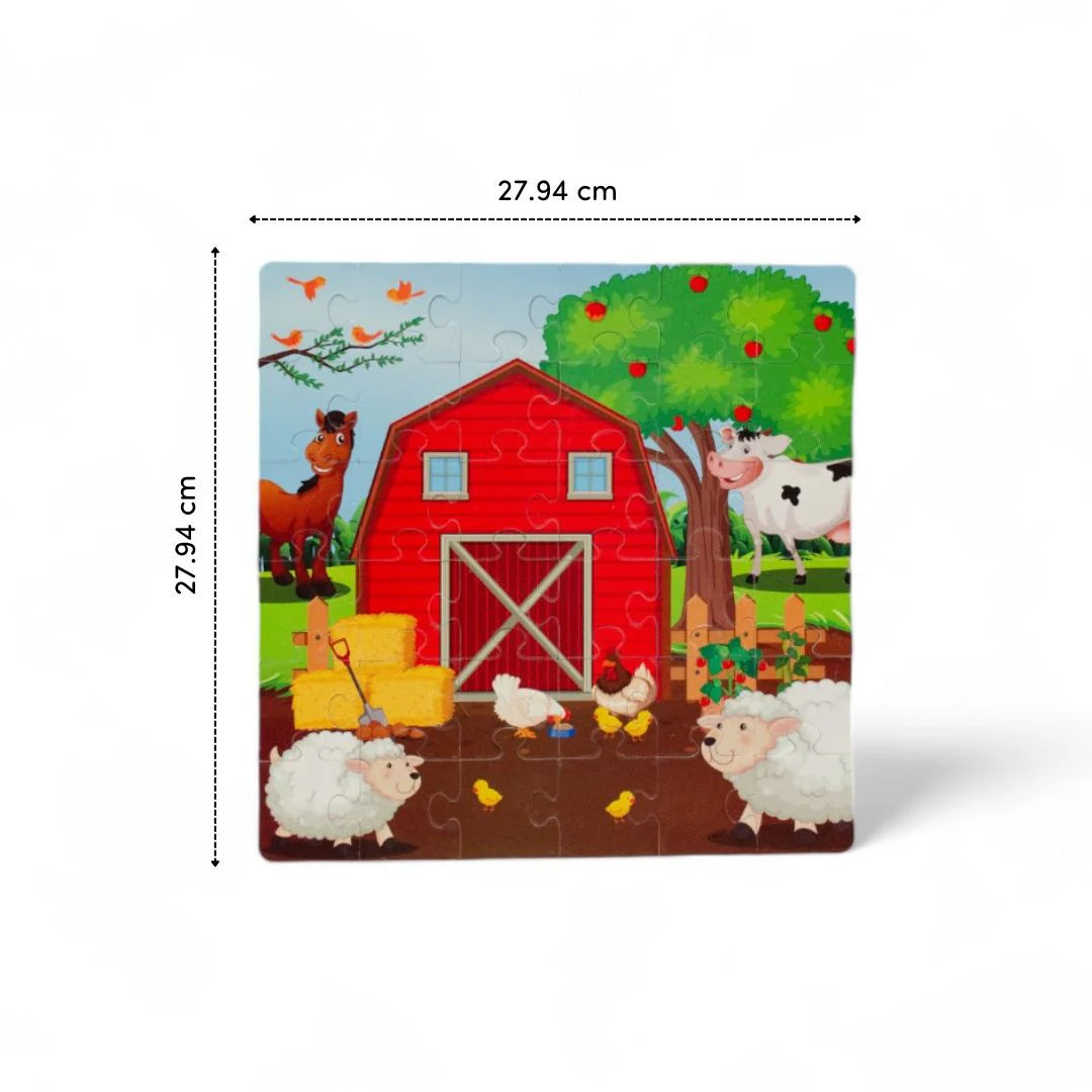 Mittimate Farm House Jigsaw Puzzle Game for Kids Age 4 to 6 Old I 36 Pieces Puzzle Toy I Birthday Gift for Children