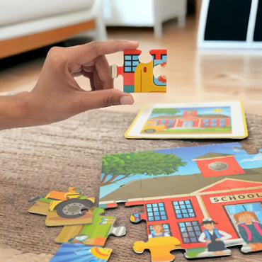 Mittimate School Jigsaw Puzzle Game for Kids Age 4 to 6 Old I 36 Pieces Puzzle Toy I Birthday Gift for Children