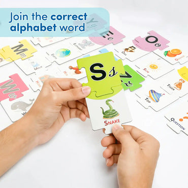 Mittimate Alphabet 78-Piece Jigsaw Puzzle for Kids Ages 2–4 | Educational ABC Learning Puzzle Toy | Perfect Gift for Toddlers & Preschoolers