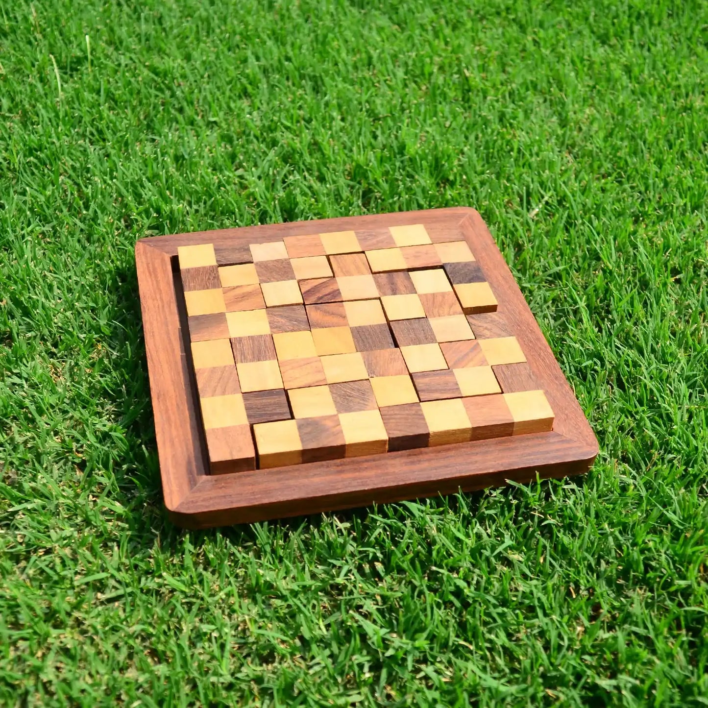 Wooden Tetris Puzzle Brain Teaser Game ā Handcrafted Block Board for Kids & Adults