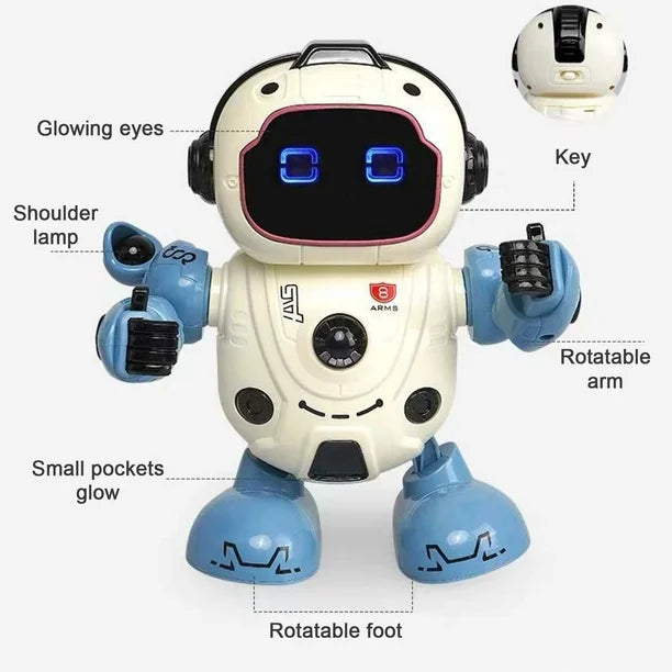 Interactive Dancing Robot Toy with Lights & Rotating Arms