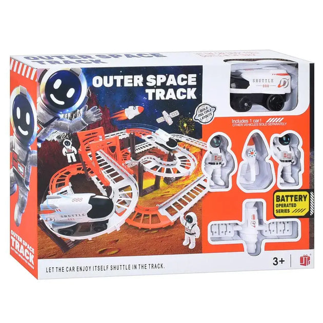 Outer Space Track Set | Battery-Operated Shuttle, Astronauts & More