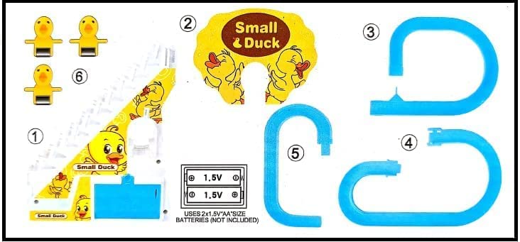 Small Duck Climbing Slide Toy with Music & Lights