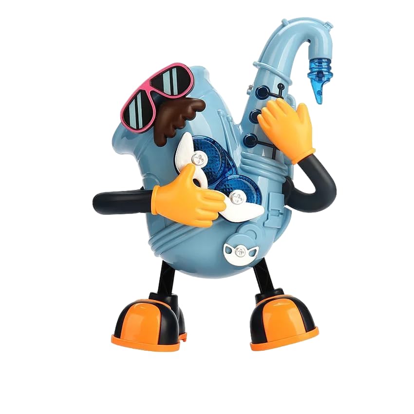 Groovy Saxophone Robot Toy with Lights & Music for Kids