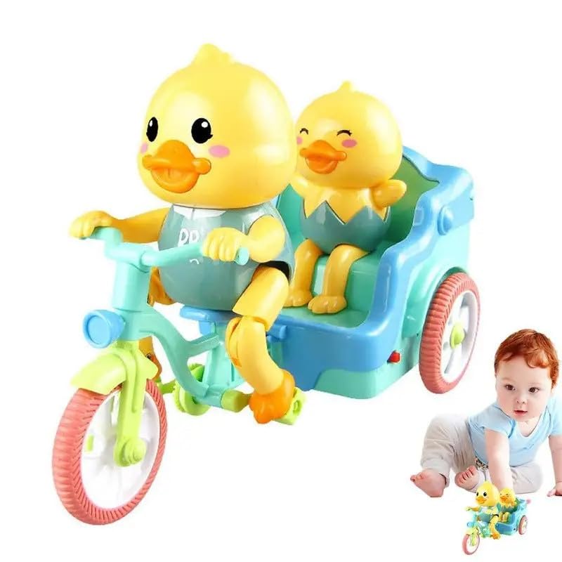 Duck Tricycle Toy with Backseat Passenger