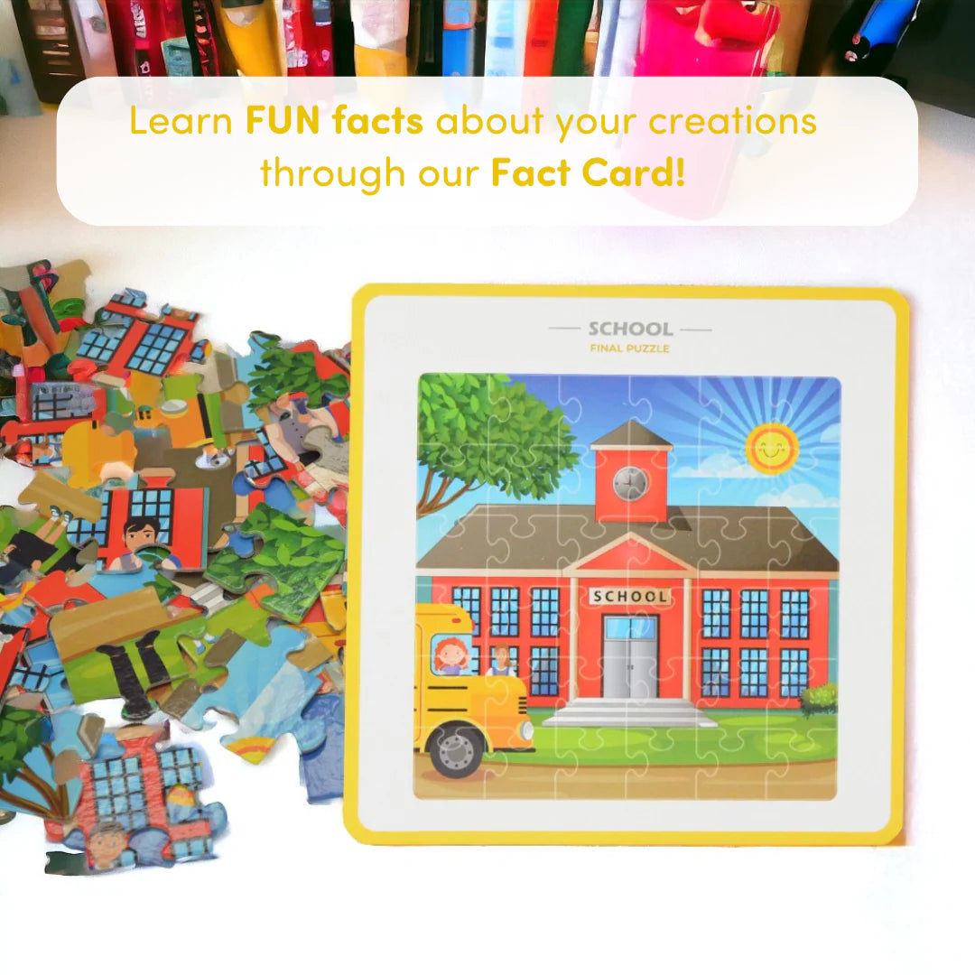 Mittimate School Jigsaw Puzzle Game for Kids Age 4 to 6 Old I 36 Pieces Puzzle Toy I Birthday Gift for Children