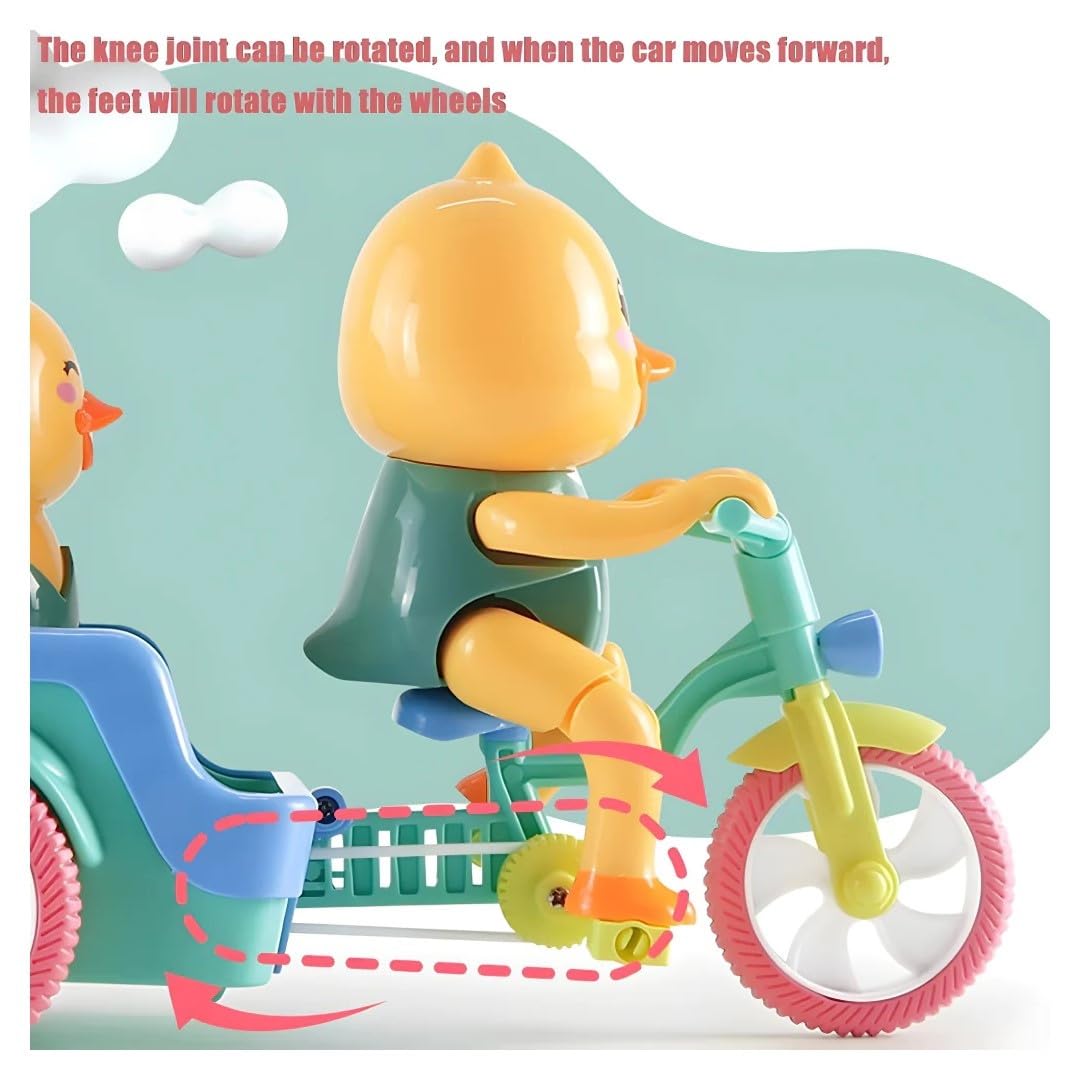 Duck Tricycle Toy with Backseat Passenger