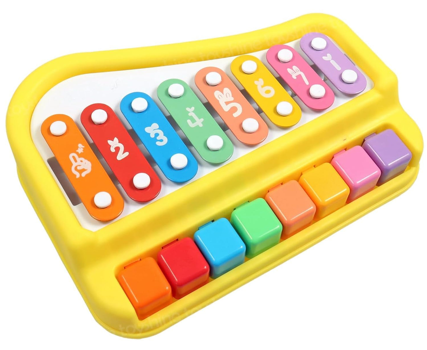 Colorful Baby Piano Toy | Musical Xylophone with Keys | No Battery Required | Early Learning Toy for Toddlers