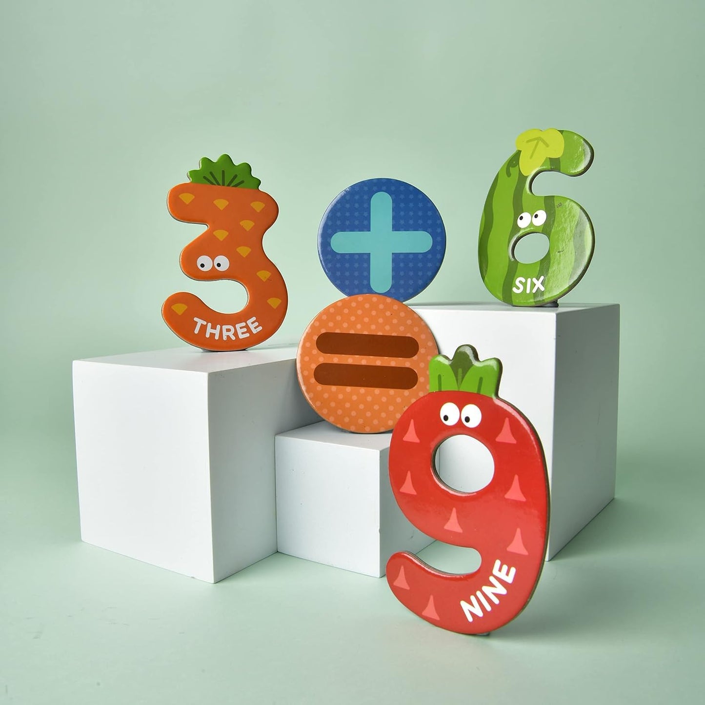 Play Panda Magnetic Numbers & Math Symbols – Fun with Fruits & Veggies!