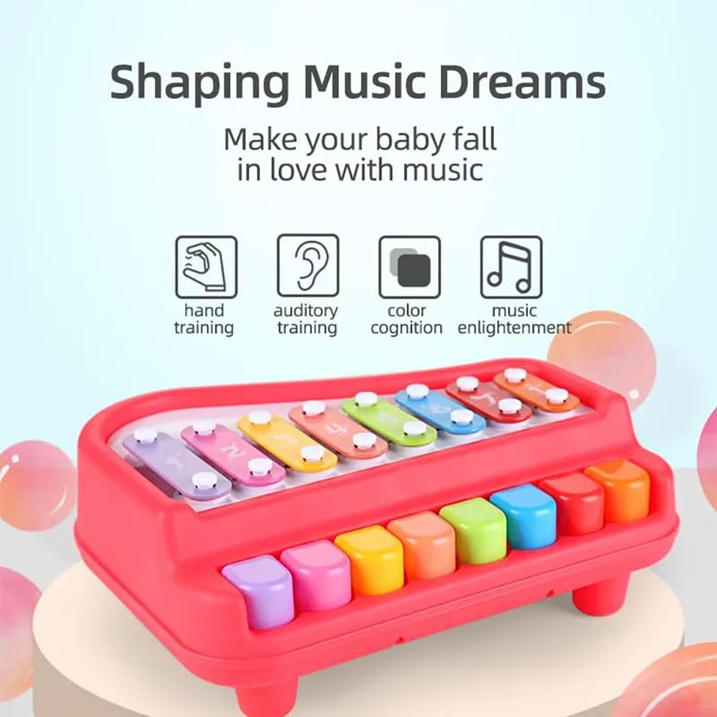Colorful Baby Piano Toy | Musical Xylophone with Keys | No Battery Required | Early Learning Toy for Toddlers