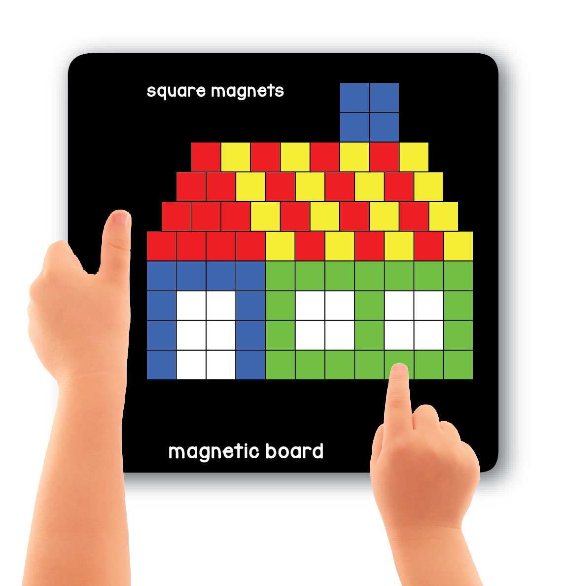 Magnetic Puzzle Squares Kit – 400 Colorful Magnets + 200 Design Challenges (Ages 5–99)