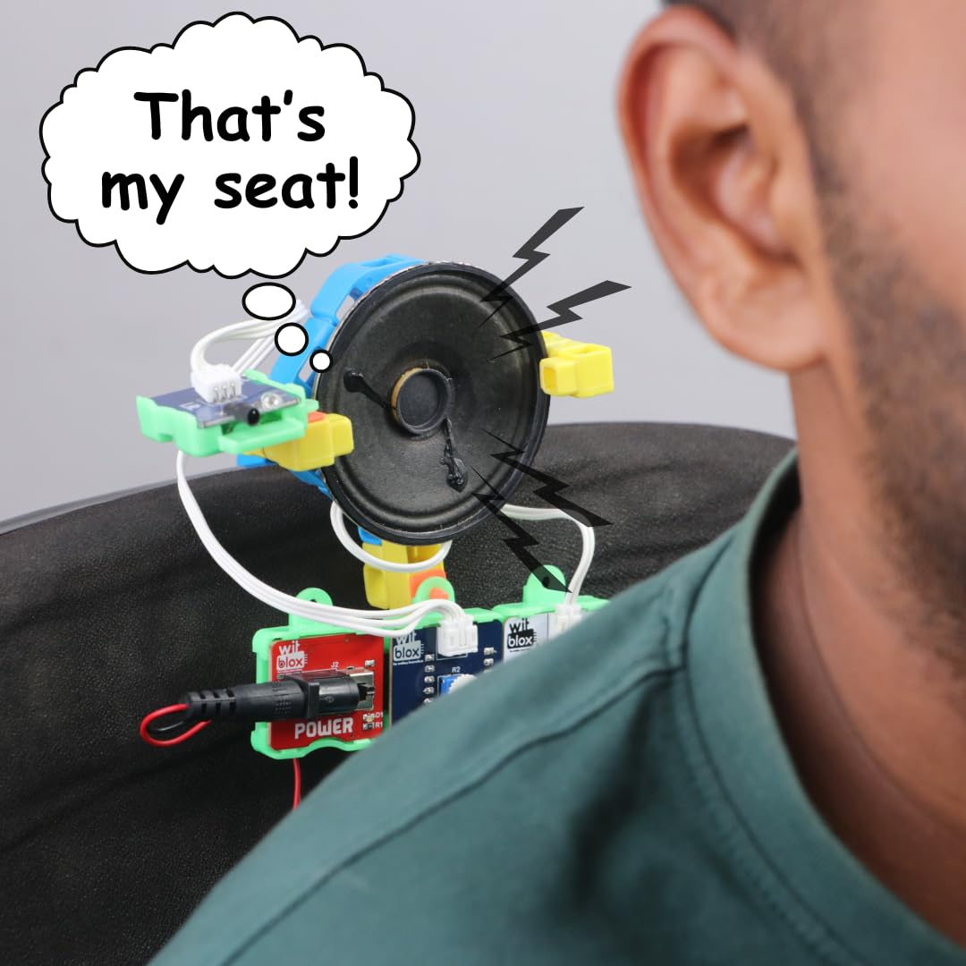 WitBlox DIY Talking Robot Build Talking Based Projects STEM Robot Toys for Boys and Girls| DIY Audio Recording Kit with Mic & Speaker| Kids School Science Exhibition| Birthday Gift Age 8 9 10 11 12