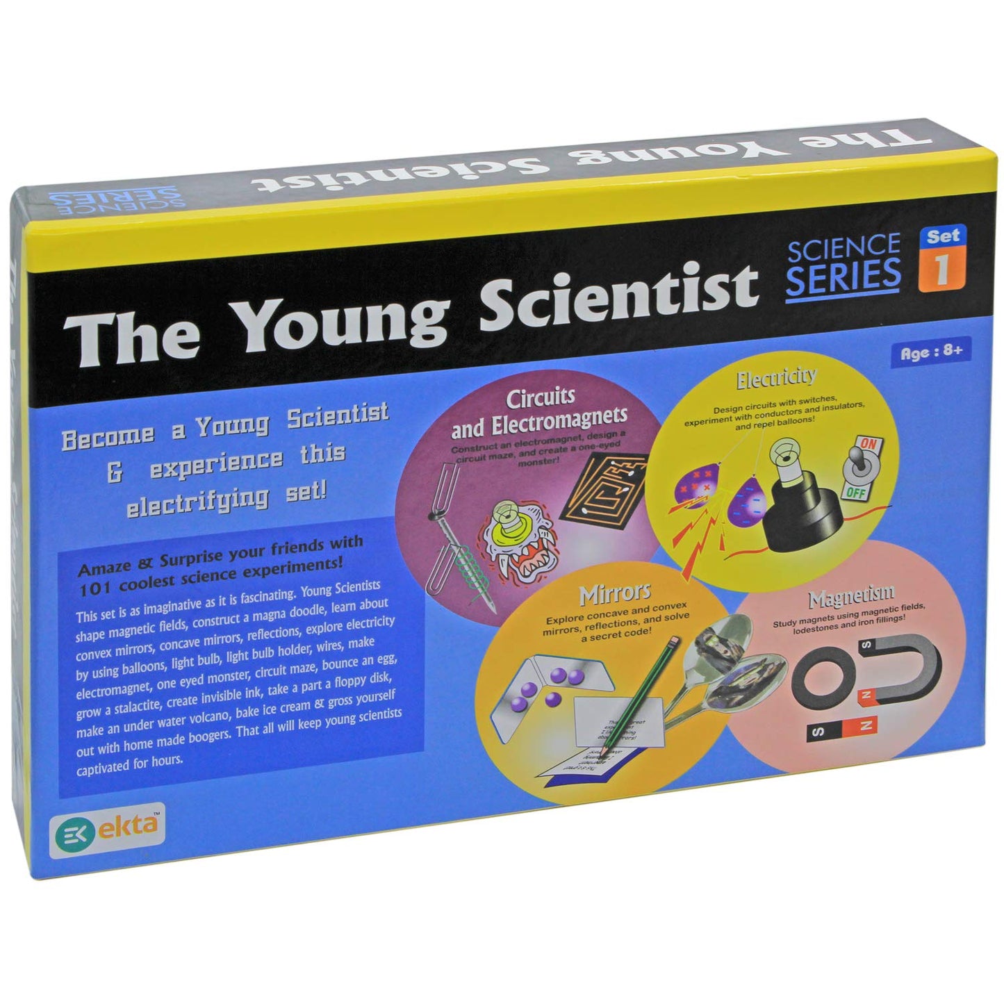 Young Scientist DIY Kit for Kids – 100+ STEM Experiments | Learn Circuits, Electricity, Magnets & Mirrors | Age 8+