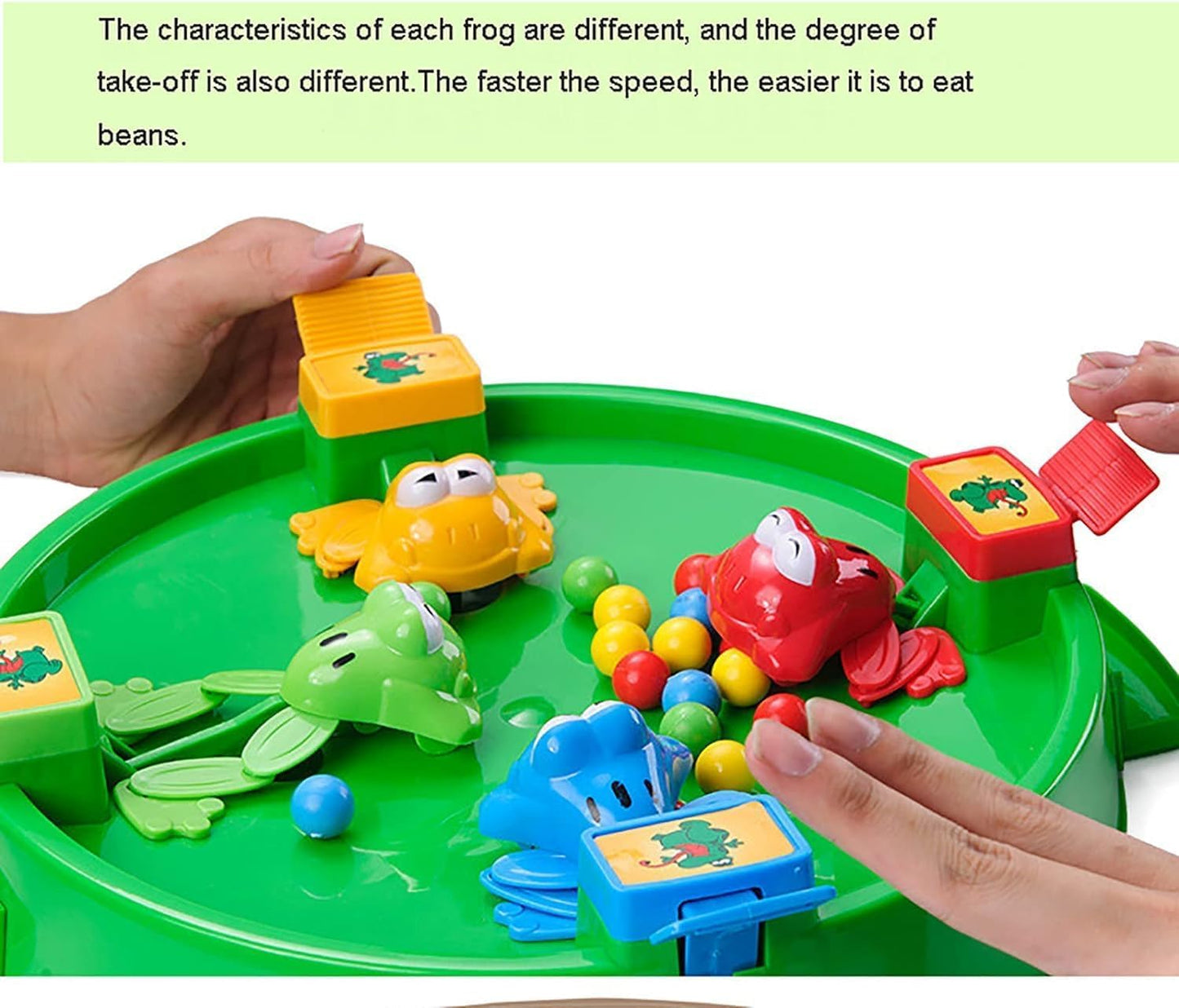 Hungry Frog Feeding Frenzy Game β Fast-Paced Action Toy for Kids β 4-Player Family Board Game with Colorful Balls & Jumping Frogs
