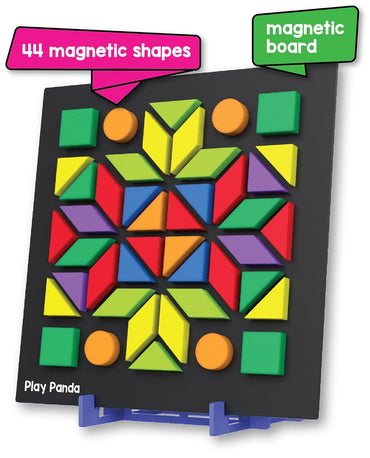 Fun Magnetic Shapes Puzzle – 44 Shapes & 200 Puzzle Designs (Ages 5+)