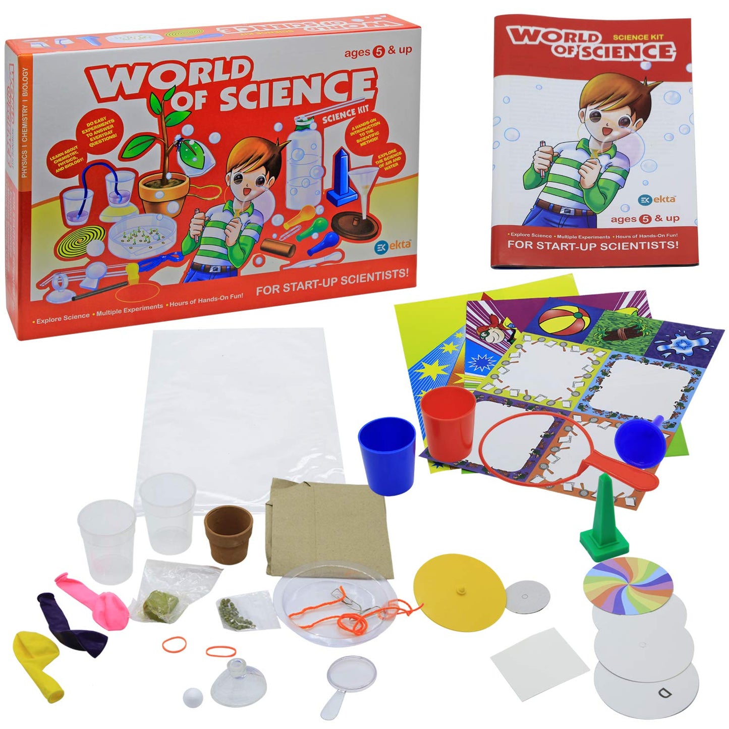 World of Science Kit – Hands-On Science Experiments for Kids (Ages 5 & Up)