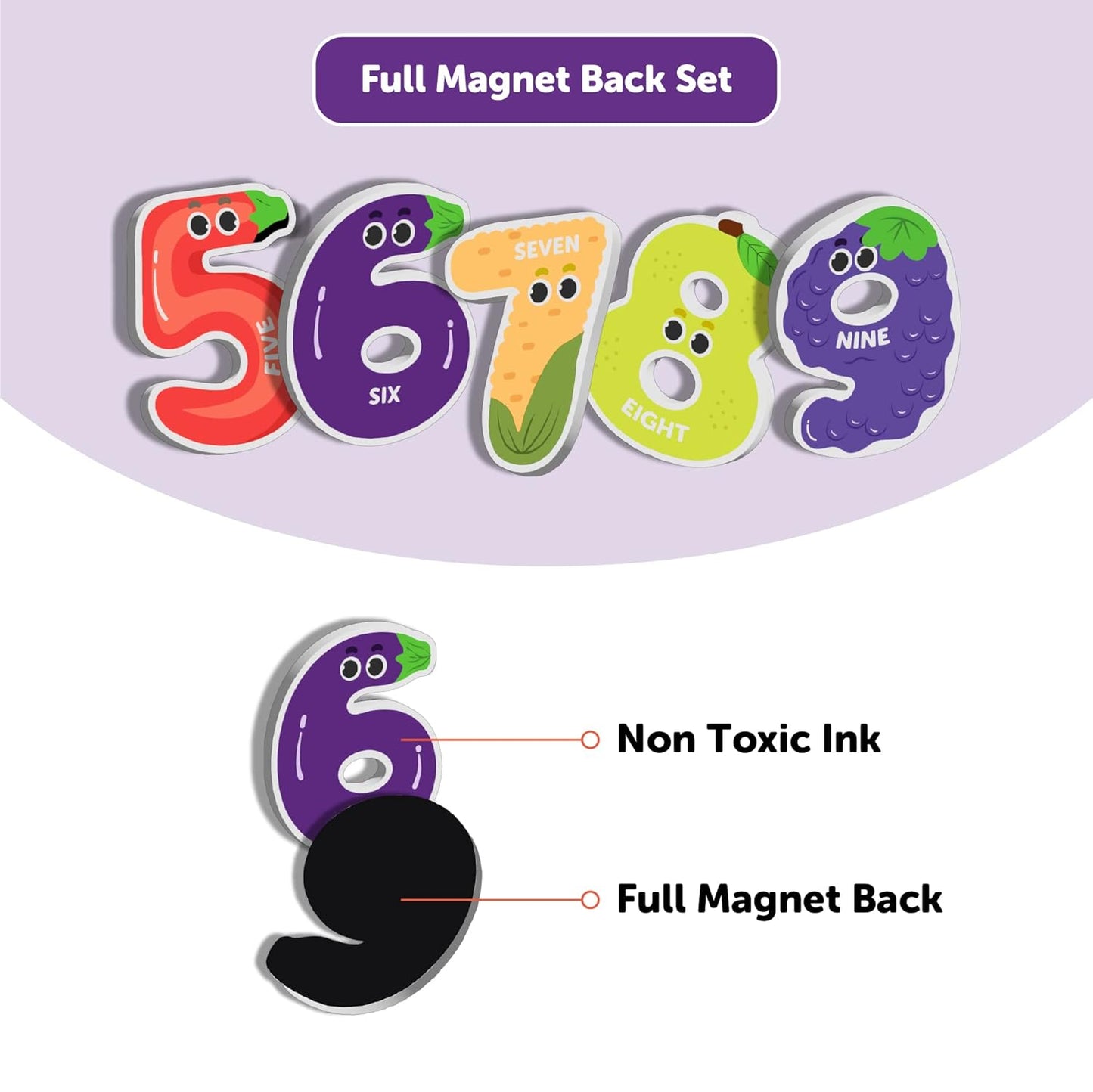 Play Panda Magnetic Numbers & Math Symbols – Fun with Fruits & Veggies!
