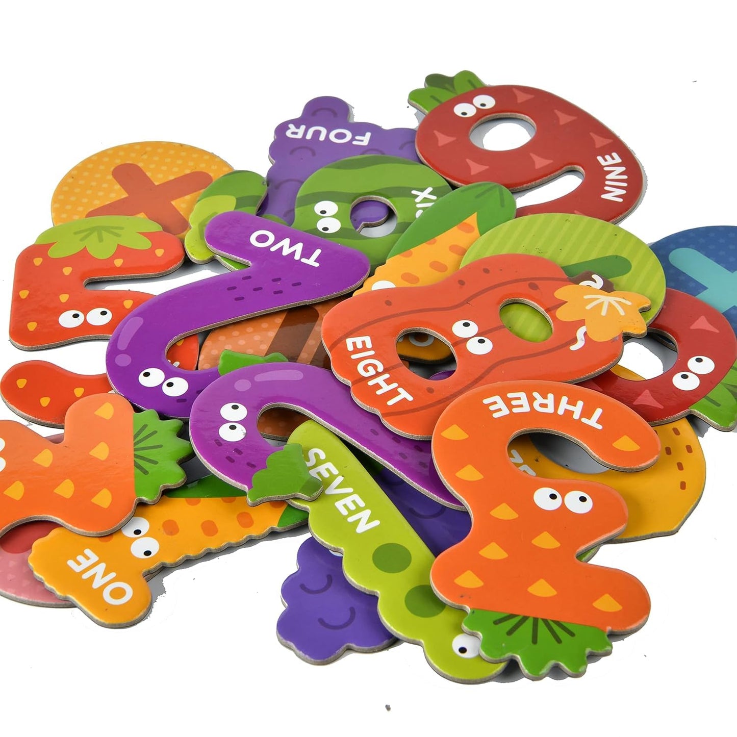 Play Panda Magnetic Numbers & Math Symbols – Fun with Fruits & Veggies!