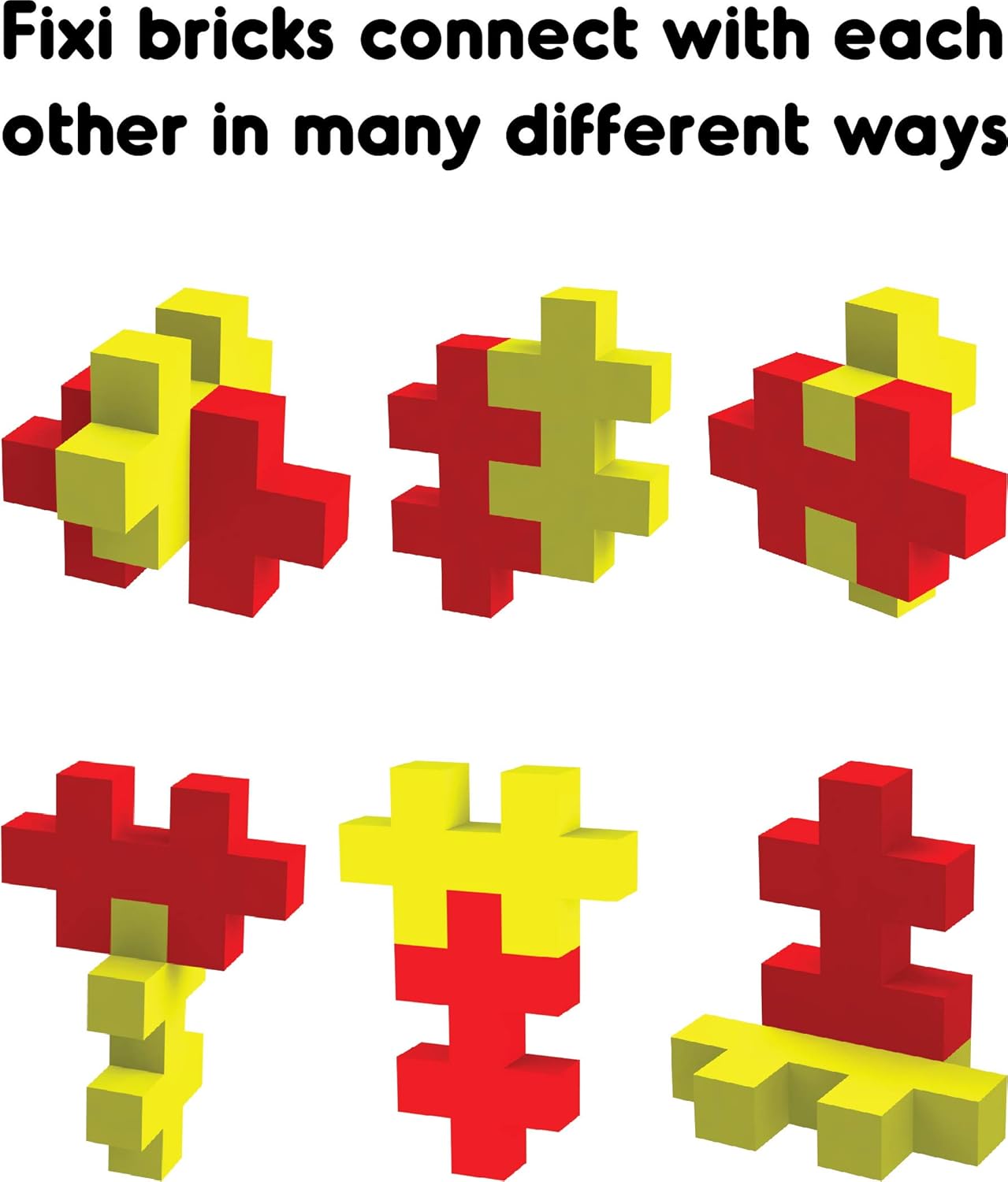 Play Panda Fixi Bricks - Build Your Own 3D Crab & Crocodile | 120+ Pieces STEM Construction Set for Kids (Ages 6–99)