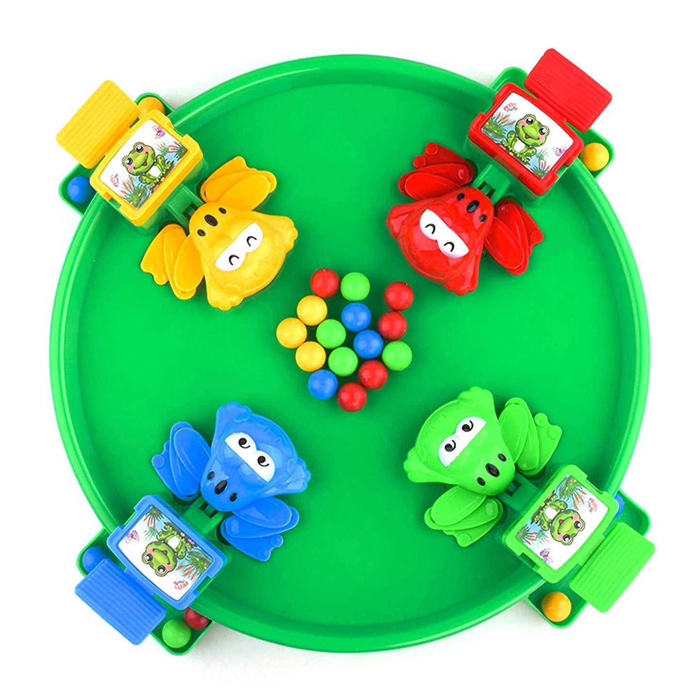 Hungry Frog Feeding Frenzy Game β Fast-Paced Action Toy for Kids β 4-Player Family Board Game with Colorful Balls & Jumping Frogs