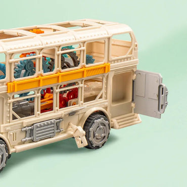 Gear-Powered Transparent Bus Toy – Lights, Motion & Learning Fun!