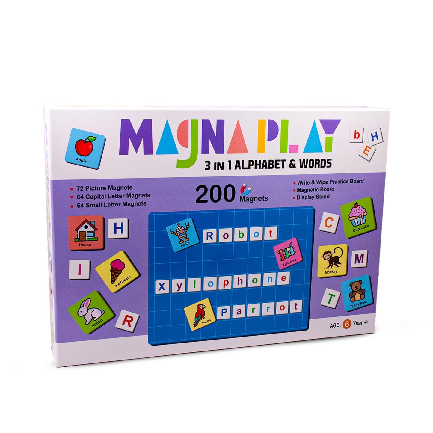 3-in-1 Alphabet & Words Magnetic Learning Set for Kids