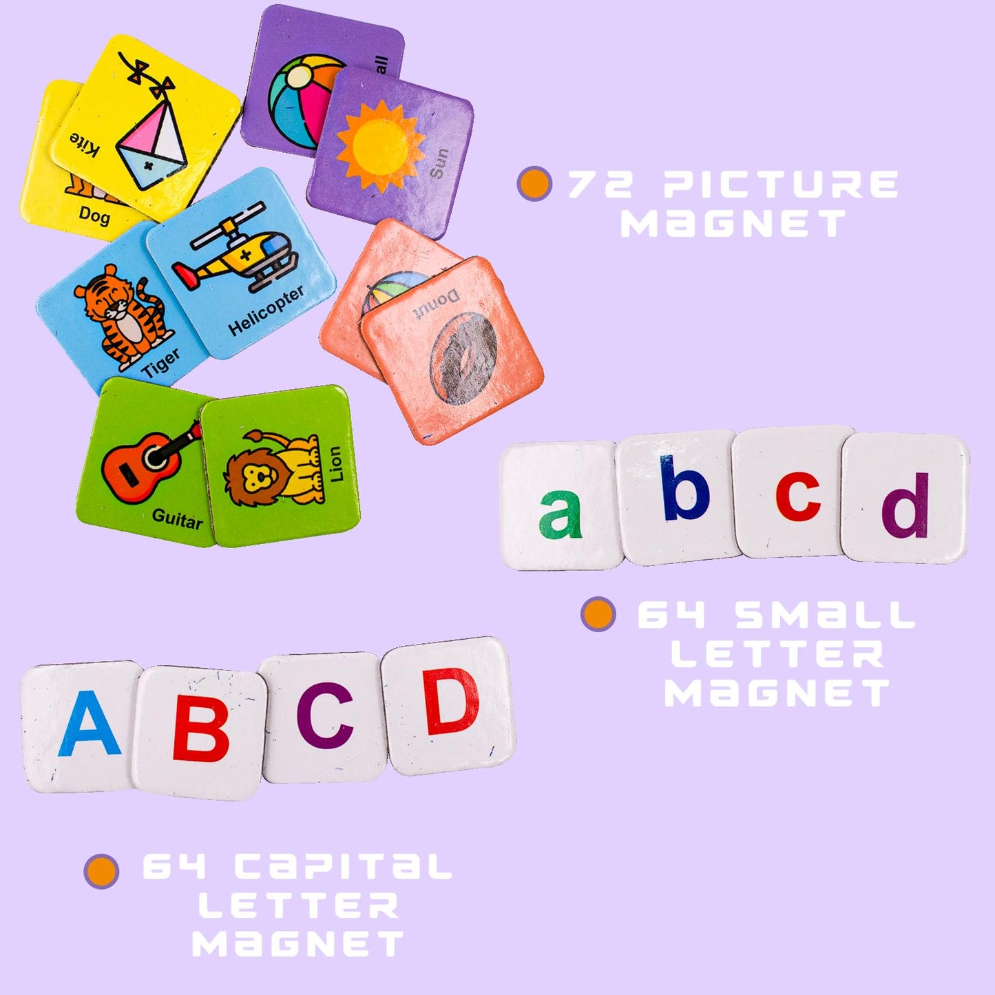 3-in-1 Alphabet & Words Magnetic Learning Set for Kids