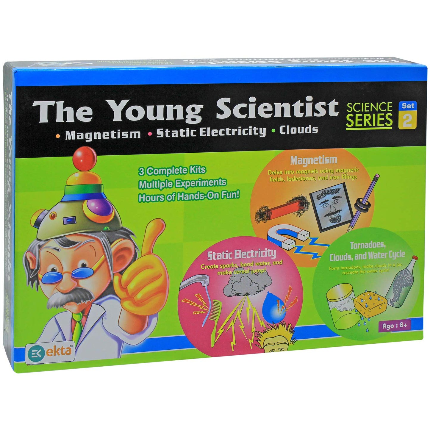 Young Scientist DIY Kit Set 2 – Magnetism, Static Electricity & Water Cycle Experiments | STEM Toy for Kids Age 8+