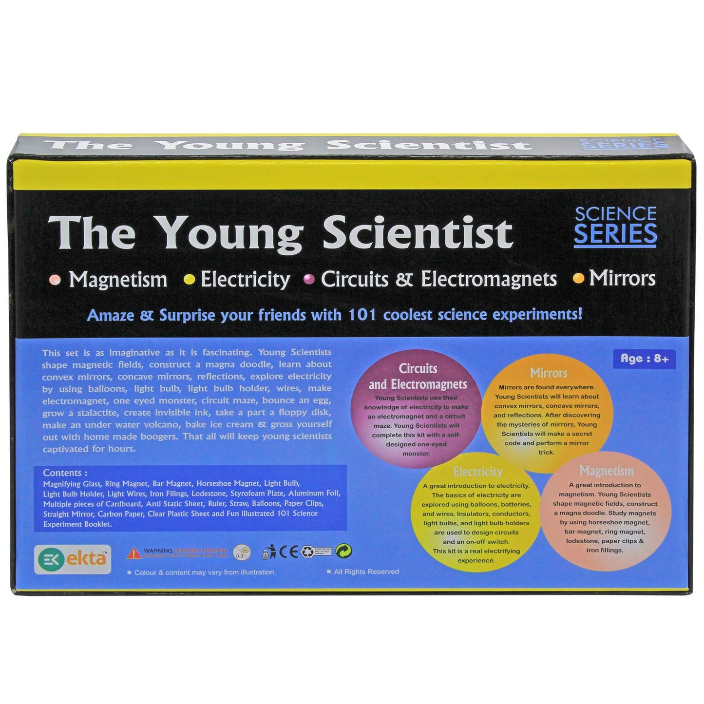 Young Scientist DIY Kit for Kids – 100+ STEM Experiments | Learn Circuits, Electricity, Magnets & Mirrors | Age 8+