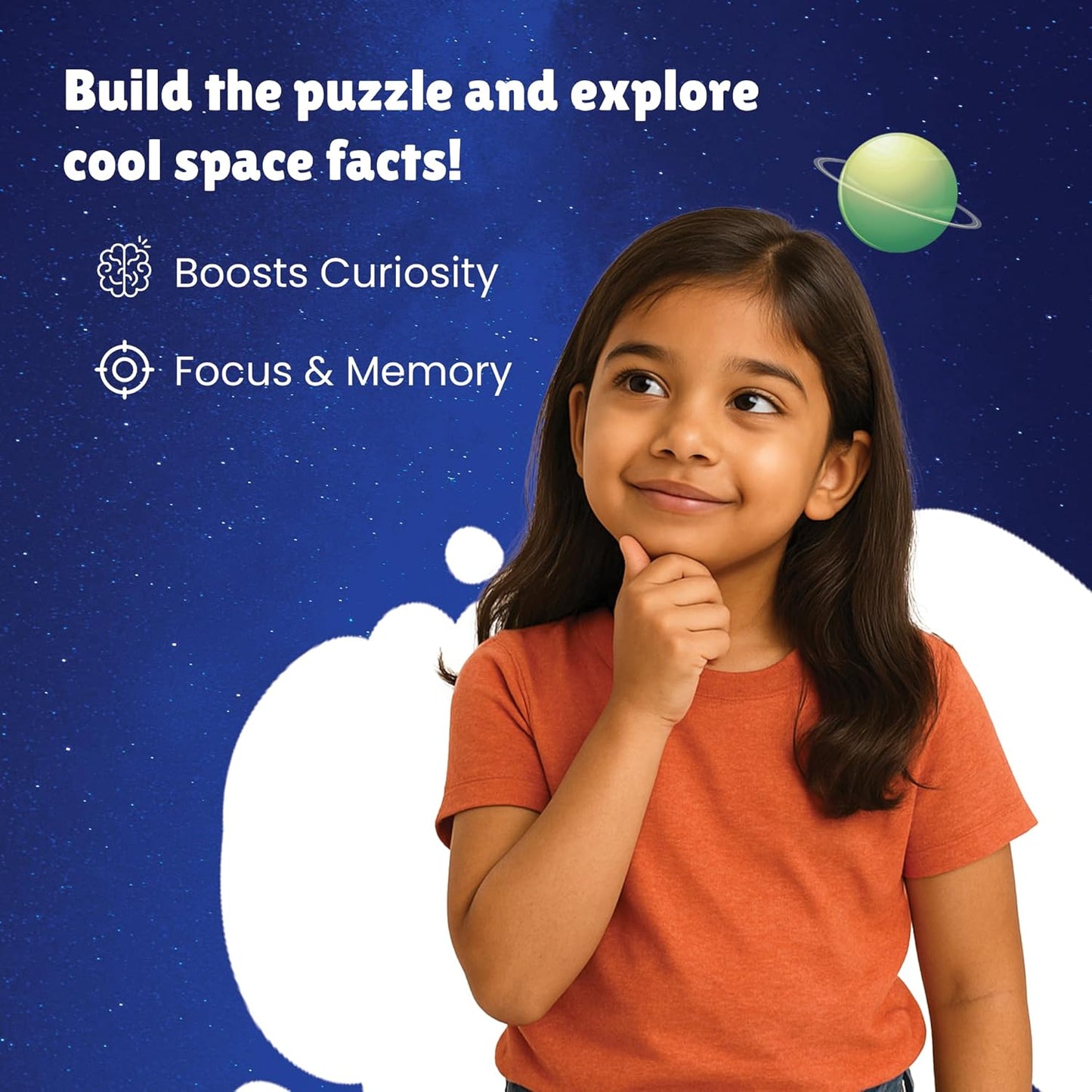 Solar System Puzzle – 108 Pieces with 50 Fun Space Facts (Ages 6+)