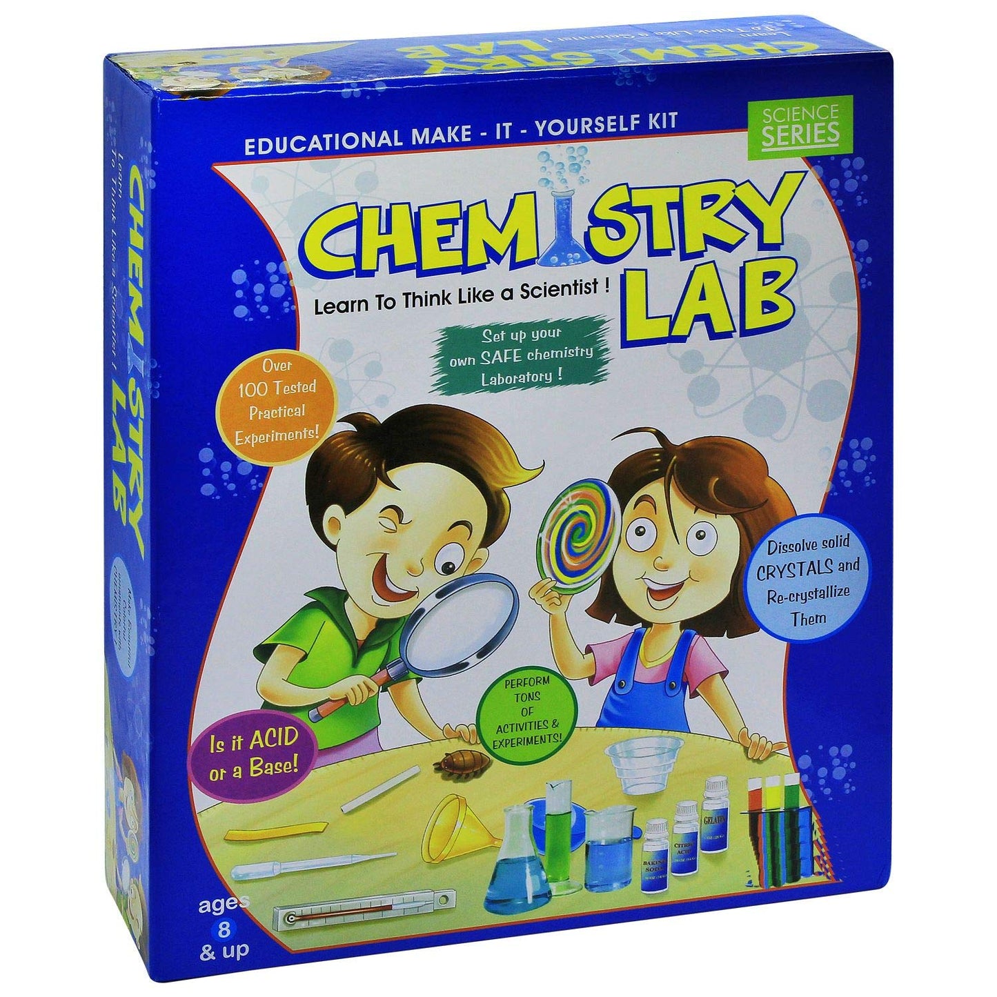 Chemistry Lab DIY Kit for Kids – 100+ Science Experiments | Ages 8+