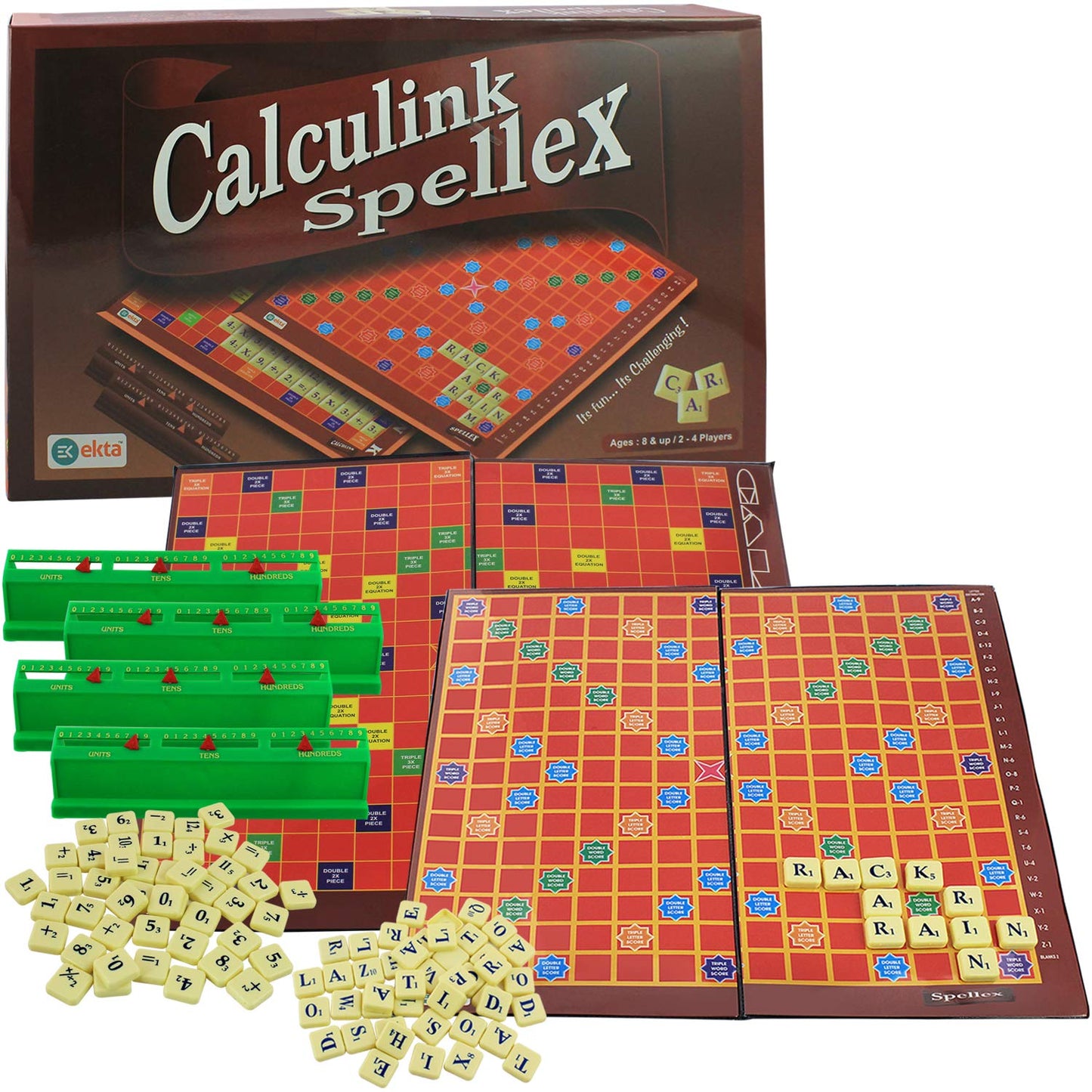 Calculink Spellex Educational Word Board Game – Fun Spelling & Vocabulary Game for Kids Age 6+