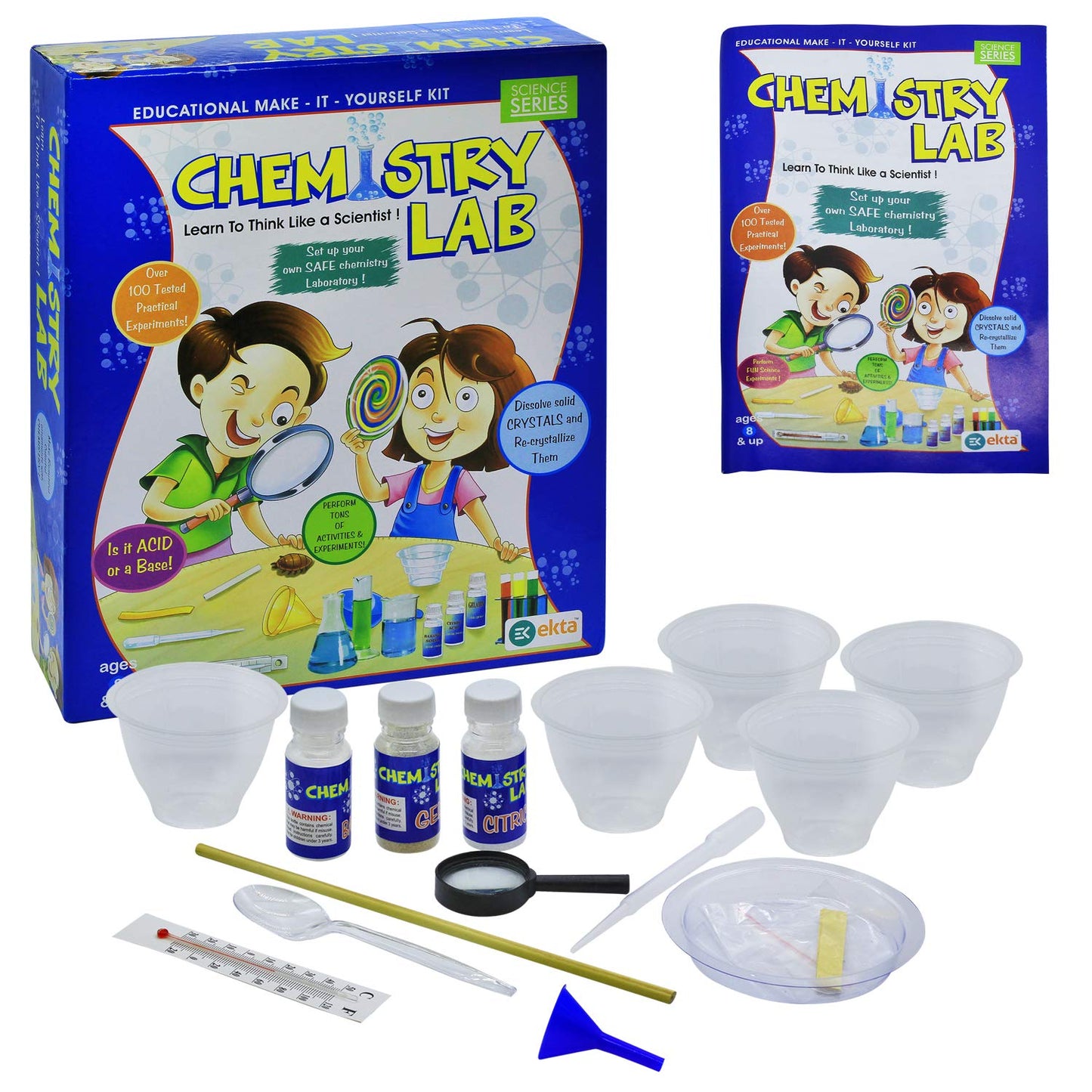 Chemistry Lab DIY Kit for Kids – 100+ Science Experiments | Ages 8+