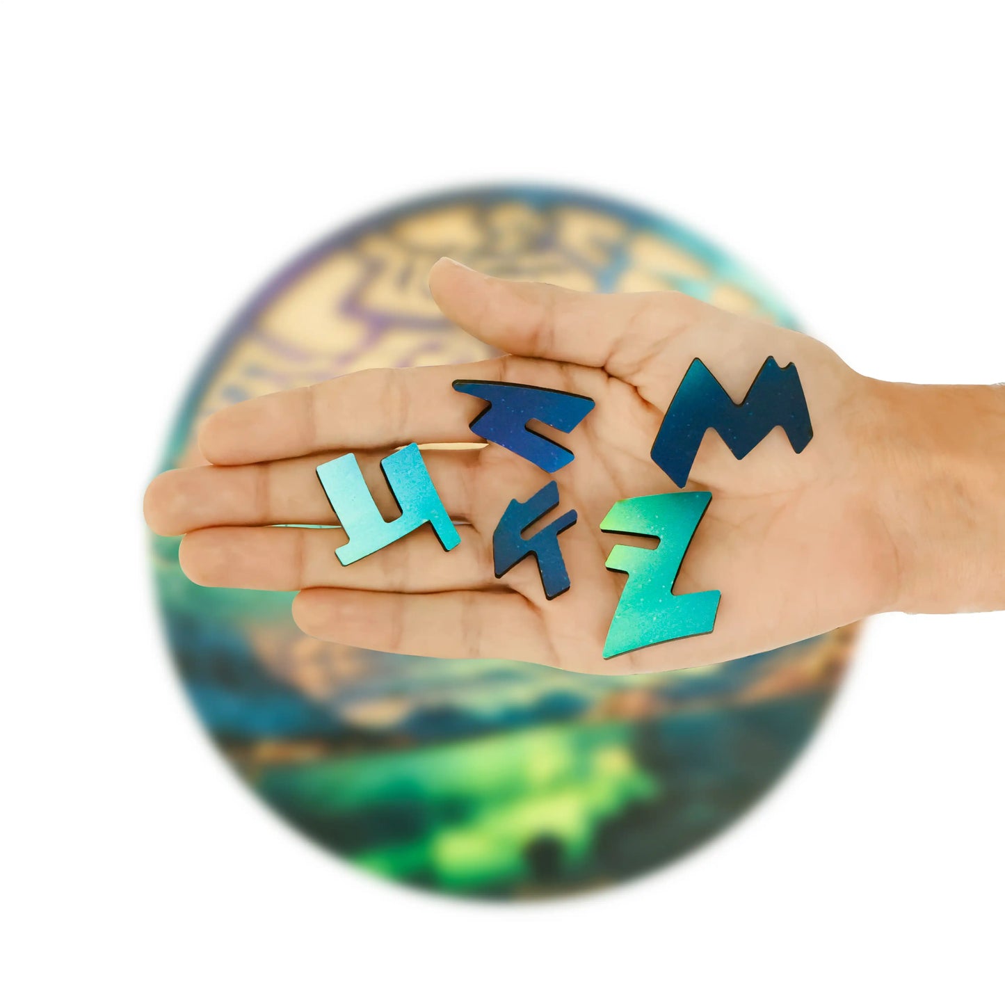 Fractal Wooden Puzzle – Northern Lights Edition