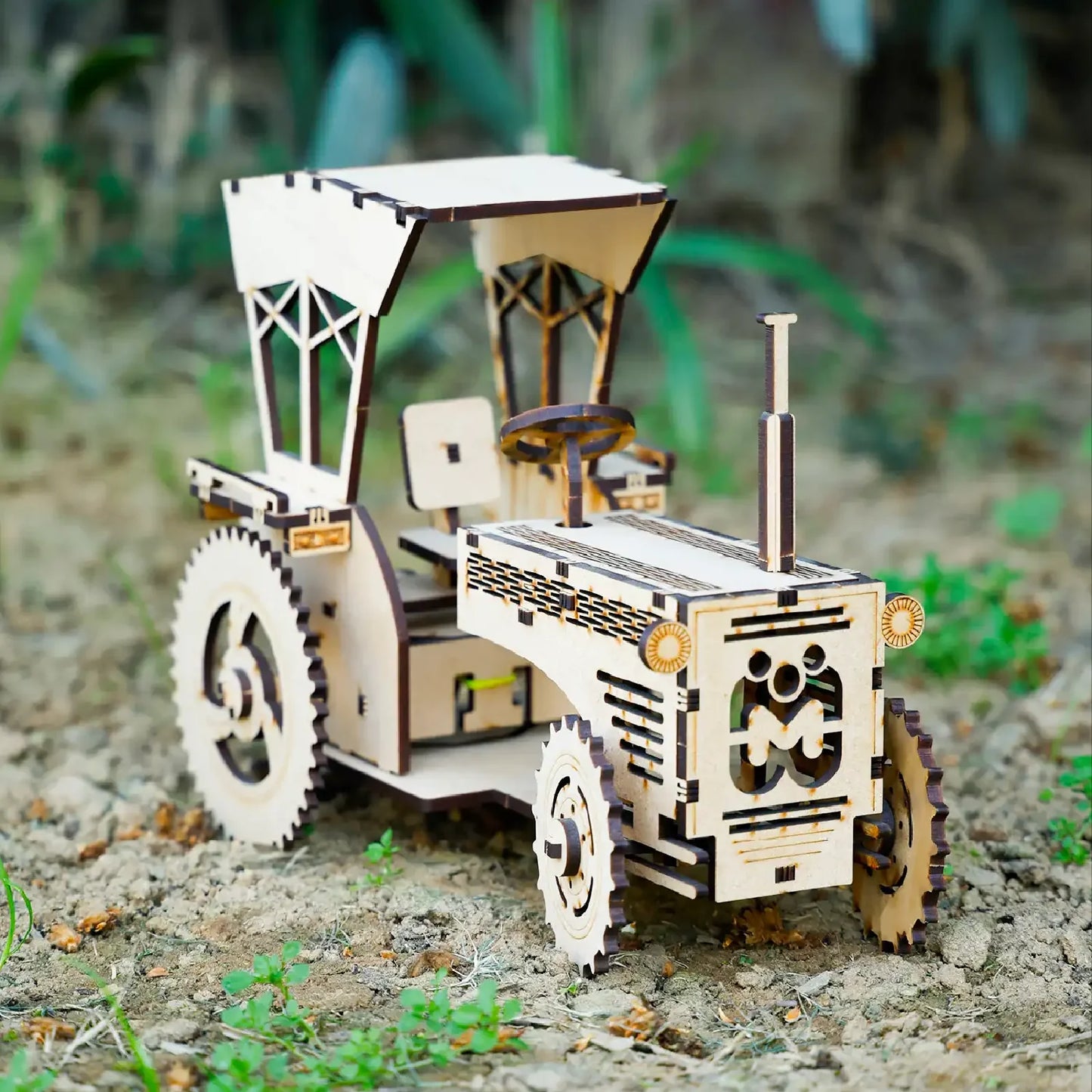 DIY Rusty the Tractor 3D wooden model kit