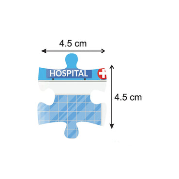 Mittimate Hospital 36-Piece Jigsaw Puzzle for Kids Ages 4–6 | Educational Puzzle Toy About Doctors & Healthcare | Perfect Birthday Gift