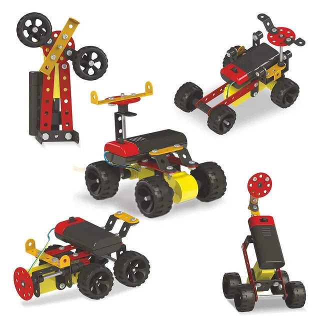 MECHANIX Robotix-0 DIY Motorized Engineering Kit – 106 Pieces | STEM Toy for Kids Age 8+