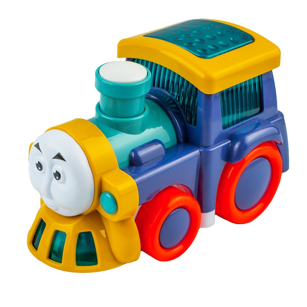 Musical Bump & Go Toy Train for Kids | Light & Sound Engine with Rotating Wheels | 3+ Years