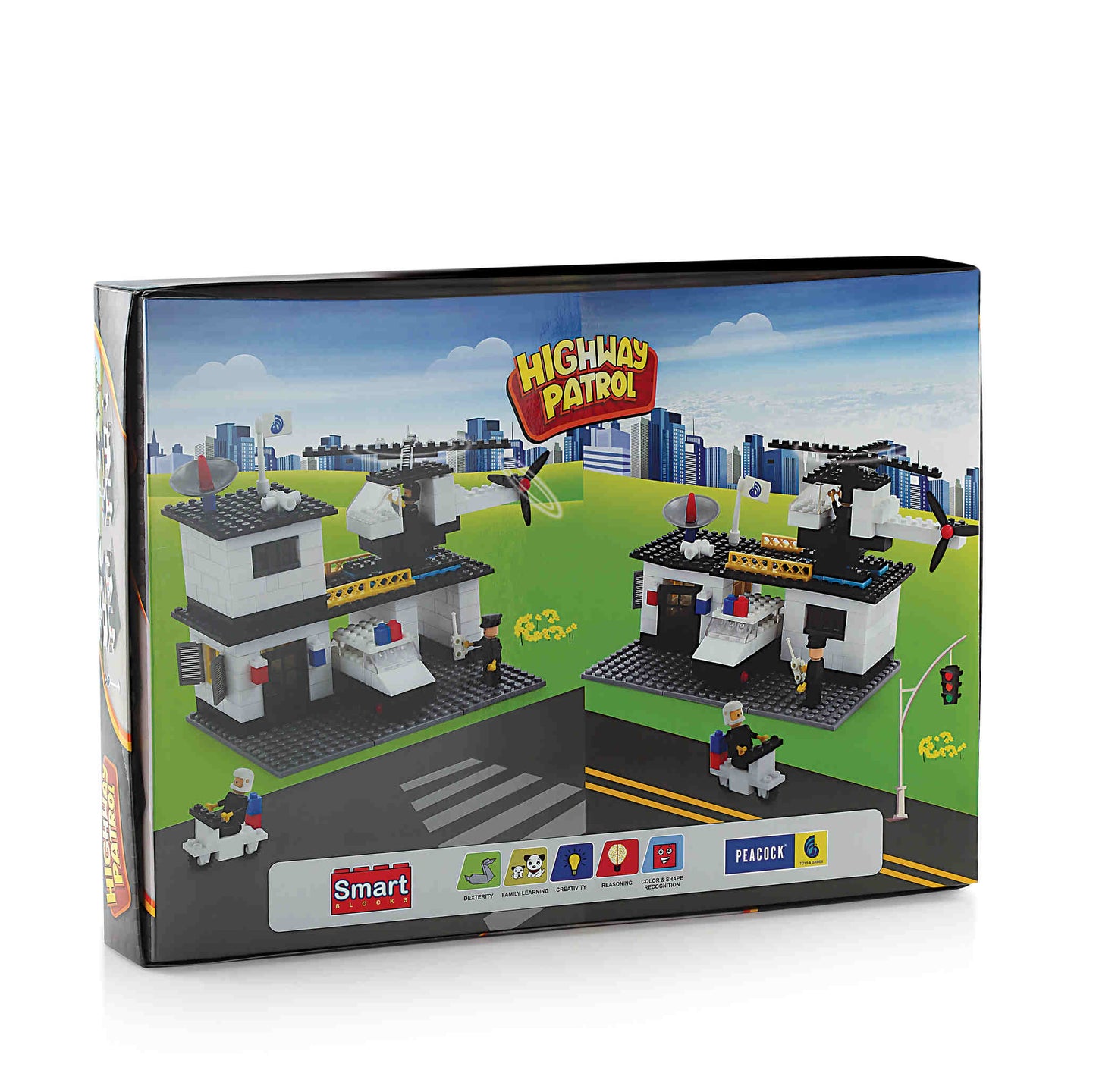 Highway Patrol Building Block Set – 260-Piece Construction Toy
