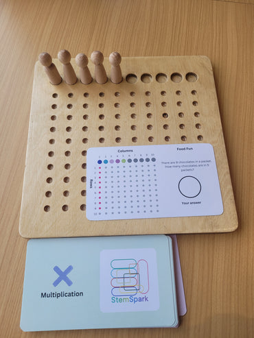 Wooden Math Board for kids aged 3+