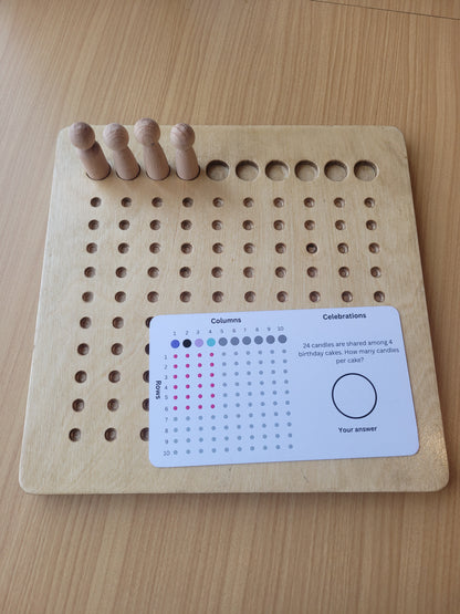 Wooden Math Board for kids aged 3+