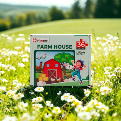 Mittimate Farm House Jigsaw Puzzle Game for Kids Age 4 to 6 Old I 36 Pieces Puzzle Toy I Birthday Gift for Children