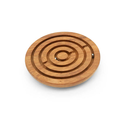 Circle Labyrinth Puzzle | Ball in a Maze for Kids 6+ Years | Wooden Ball Balancing Brain Teaser | Develop Problem-Solving Skill