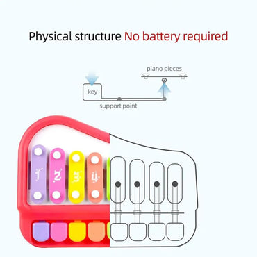 Colorful Baby Piano Toy | Musical Xylophone with Keys | No Battery Required | Early Learning Toy for Toddlers