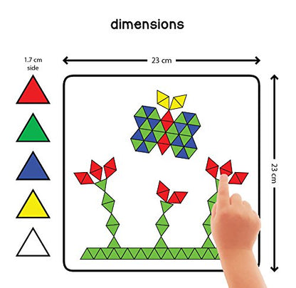 Play Panda Magnetic Puzzles – Triangles Edition | 100 Puzzle Cards & 250 Magnetic Pieces